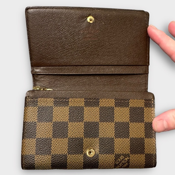 LOUIS VUITTON Port-Monnaie Billet Tressor L-Shaped Zip Wallet, Damier Ebene - Picture 9 of 12